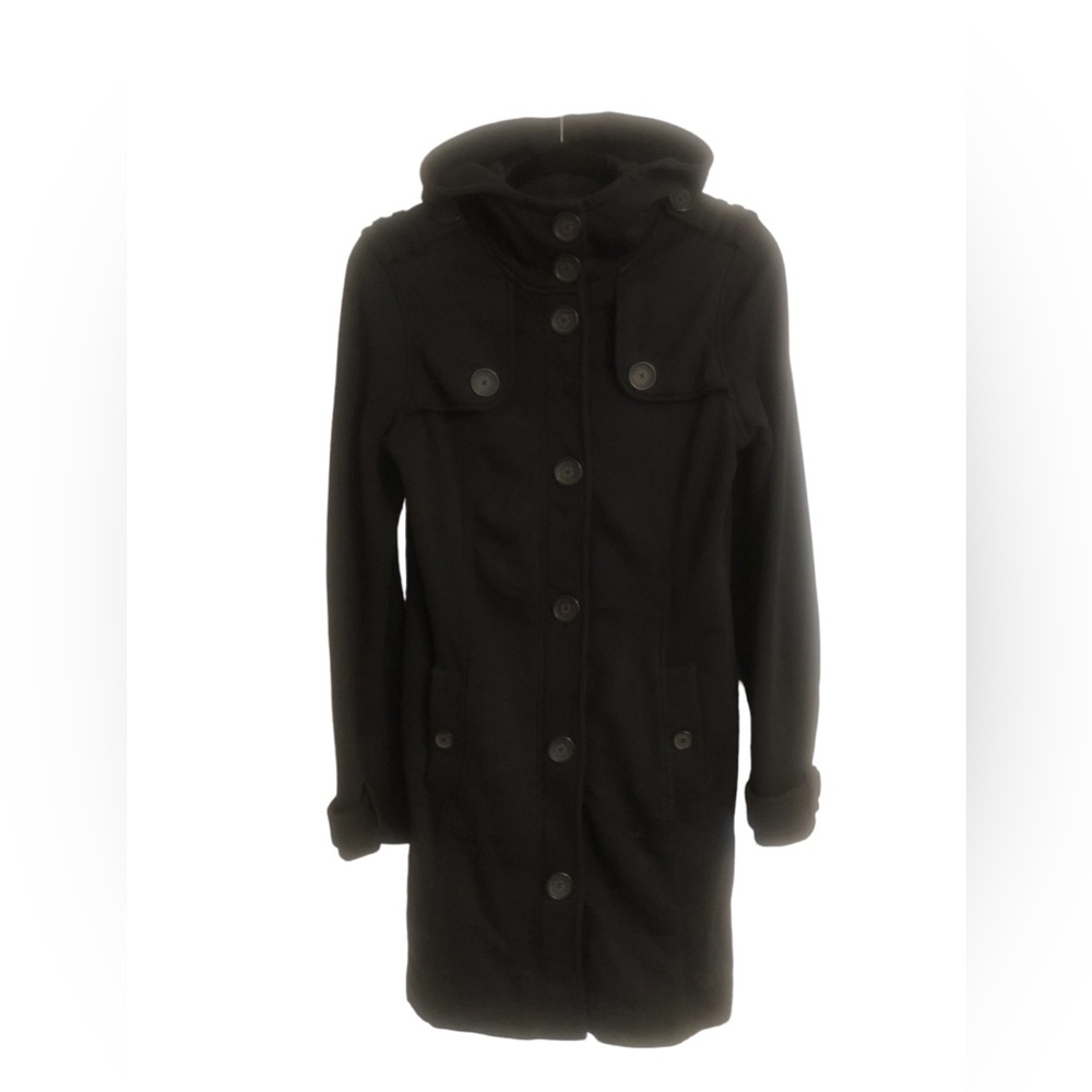 Esprit | Long Sweater Jacket with Hood and Zipper